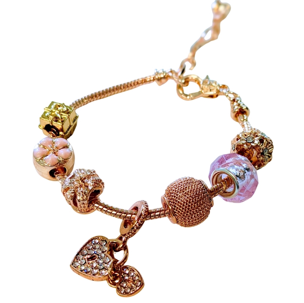 Women's 18k Gold Plated Stainless Steel Heart Shaped Bracelet💕